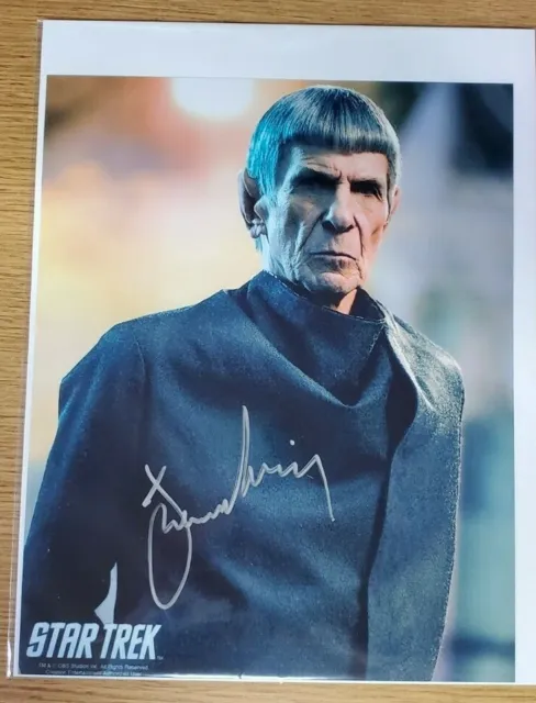 Leonard Nimoy Star Trek Autografo 2009 Film Spock Stile D