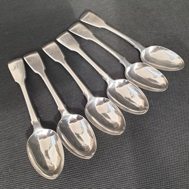 Silver teaspoons (6) by William Eley c 1826