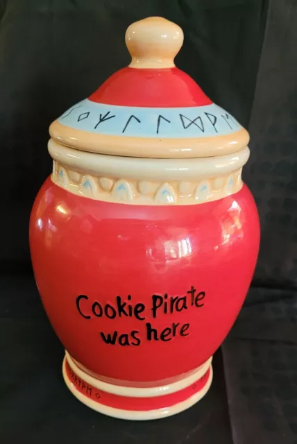 Rare Pocket Dragon , Cookie Pirate  Cookie Jar, collectors club exclusive 2