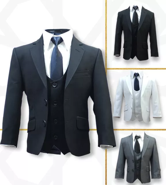 Boys Exclusive Slim Fit Formal Page Boy Suits Wedding Communion Suit RRP £ 79.99