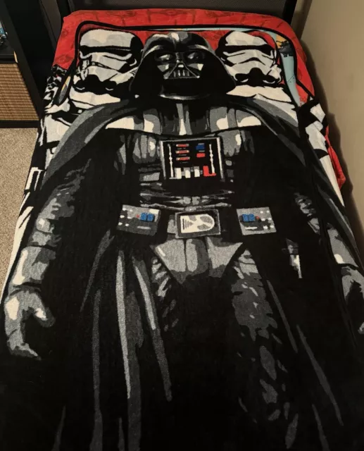 Zippy Sack Star Wars Darth Vader Twin Size Fleece Blanket Fitted Darth Vader