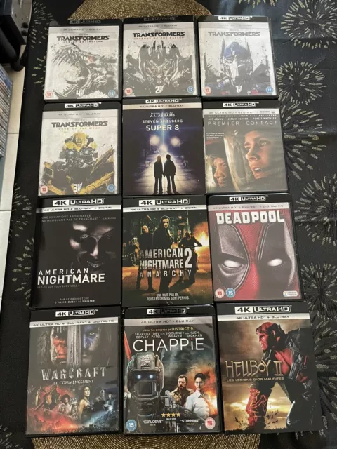 lot 12  blu ray simple sans les blu ray 4k avec VF