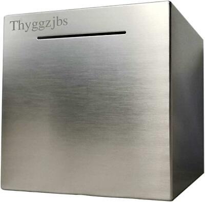Thyggzjbs Safe Piggy BankMade of Stainless Stell,Security Piggy Bank Coins Box