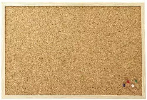 Cork Board Pin Message Notice Board Wooden Frame Office Memo School Pinboard 2