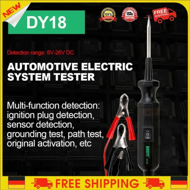 ❥ DY18 tester circuito di potenza auto rilevatore sonda sistema elettrico strumento diagnostico