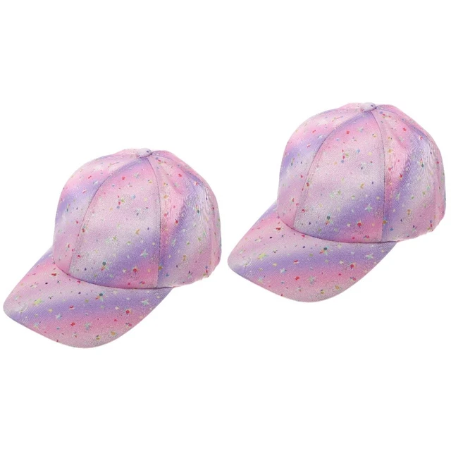 2 pezzi cappelli da baseball per bambini cappelli per bambine visiera solare bambino