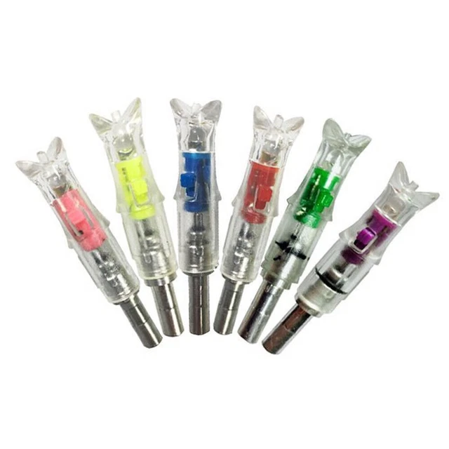 Keshes Lighted Nocks for Crossbow Bolts .300'' 7.62mm Inside Diameter Half Moon