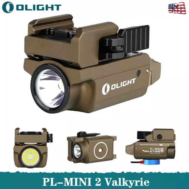 Olight PL-Mini 2 600 Lumen Rechargeable Weaponlight Tactical Light Desert Tan