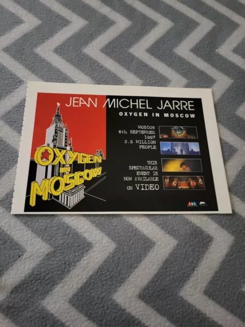(Tpqm13) Advert 5X8" Jean Michel Jarre : Oxygen In Moscow.