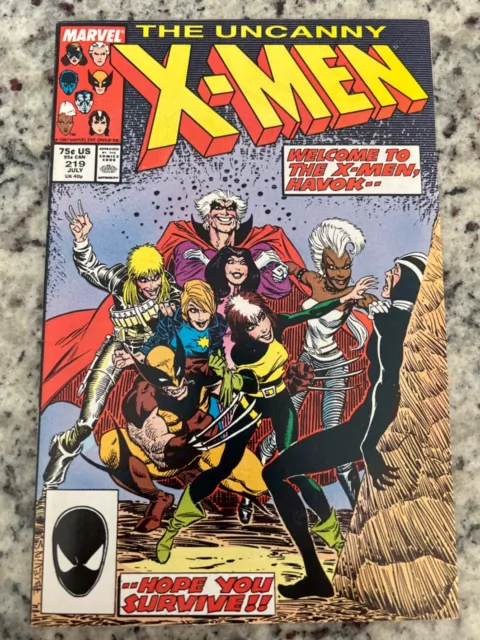 Uncanny X-Men #219 Vol. 1 (Marvel, 1987) key Havok Joins The X-Men, vf+
