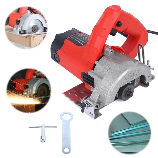 HandHeld Electric 1580W Dry Tile Cutter Saw Cut Floor Wall Machine W/2X Blade UK 2