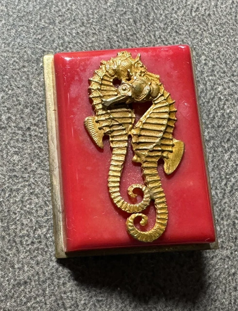 Broche Ancienne Salamandre Jean Painlevé - Métal Doré Et Bakélite - Années 1930