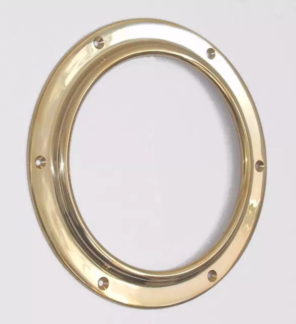 Canal Bateau 254mm (25.4cm) O/D Laiton Hublot (Nb - Verre Fourni Séparément)