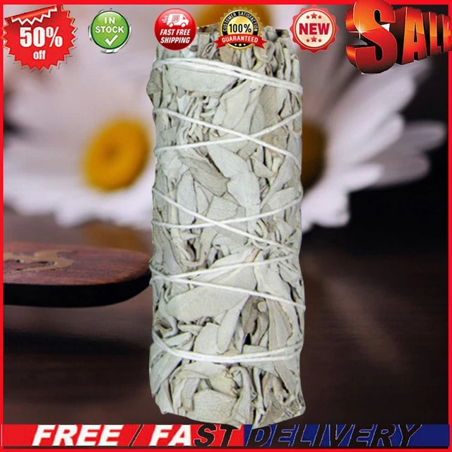 3PCS White Sage Bundles Indoor Purification Fragrance for Yoga Home (10 5cm C)