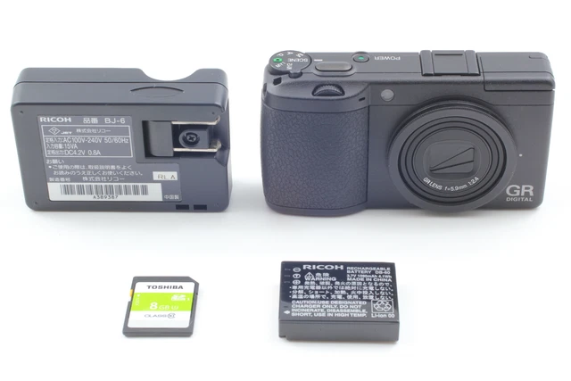 [Near MINT] 1636 shot RICOH GR DIGITAL II 10.1MP Black From JAPAN 8