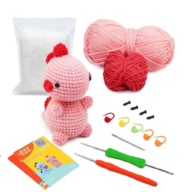 Kit Crochet Débutants - 3 Modèles Animaux Amigurumi (lapin, Pingouin, Poussin) | Avec Tutoriel Vidéo Et Matériel Complet