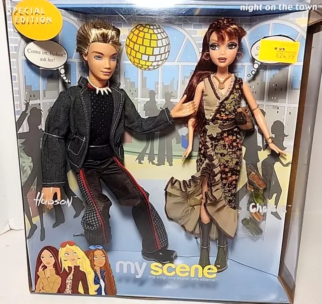 2003 MATTEL MY Scene Night on the Town Chelsea & Hudson Barbie Doll New ...