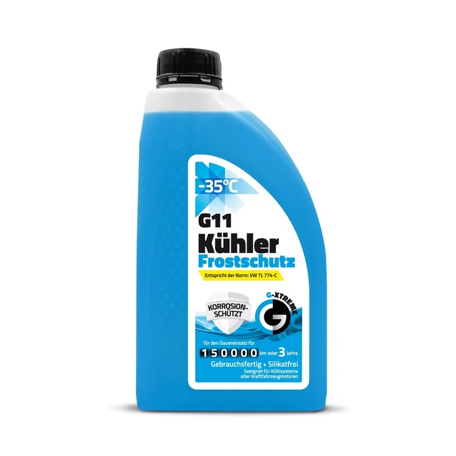 Protezione antigelo radiatore G11 liquido refrigerante blu 3 anni fino a -35°C refrigerante 1L