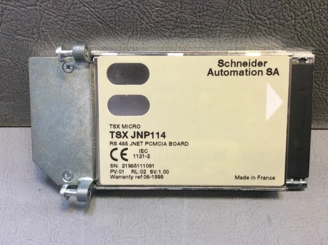 Carte Schneider Electric TSXFPP10 PCMCIA FIPIO + TSXFPCG030 - Occasion Mais Fonctionnelle