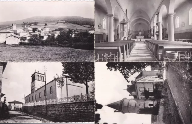 Lot de 4 cartes postales anciennes old postcards PROPIERES RHÔNE