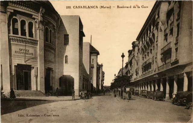 CPA AK MAROC CASABLANCA - Boulevard de la Gare (280881)