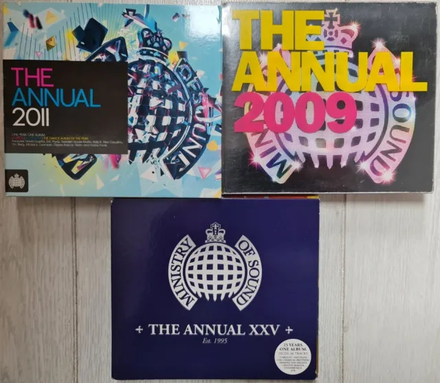Ministry Of Sound Bundle The Annual 2009, 2011 & 25 Xxv 9Cds Total House Mix