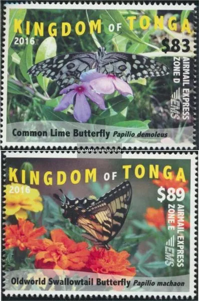 Tonga 2060-2061 (kompl.Ausg.) postfrisch 2015 Schmetterlinge