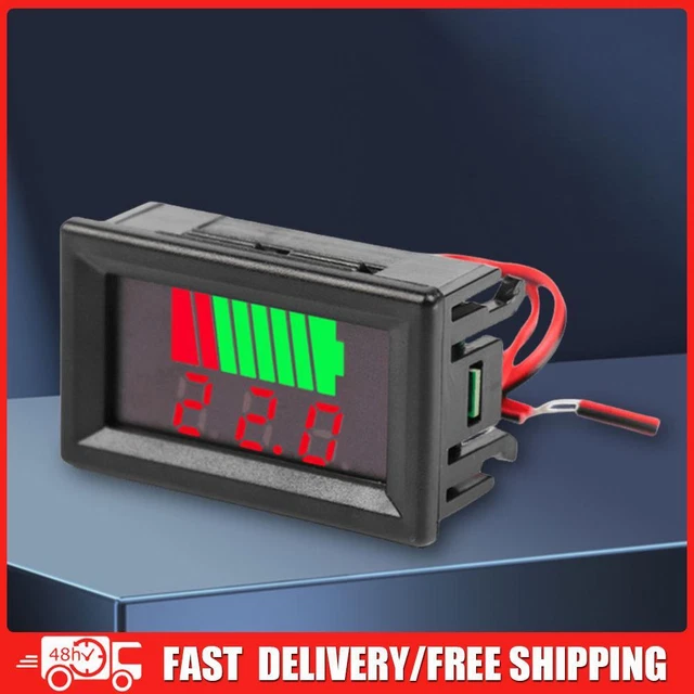 1pc Car Battery Charge Level Indicator 12V 24V 36V 48V 60V 72V Lithium