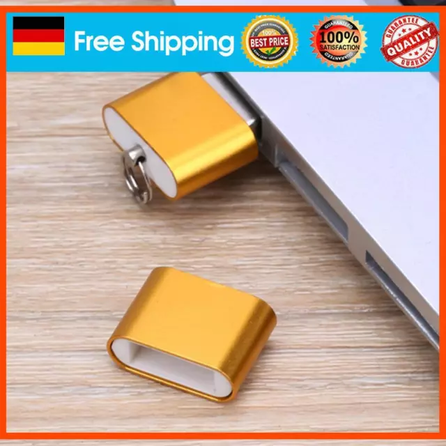 neu Mini Aluminium Alloy USB 2.0 T Flash TF Micro SD Memory Card Reader Adapter