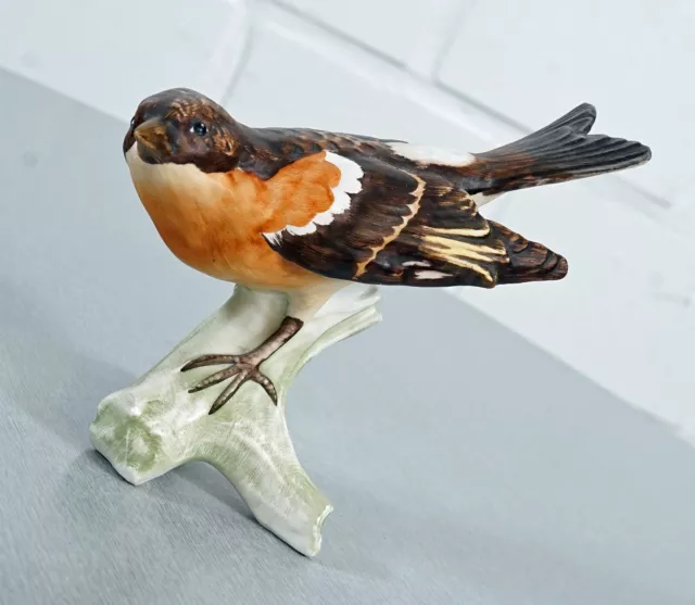 Goebel Porzellan Figur Bergfink Brambling Pinson Vogel Handbemalt Vintage 70's