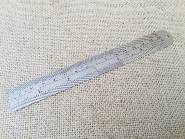 Pais Rabone VINTAGE RABONE CHESTERMAN No 34 Machinists 150mm Imperial & Metric ...