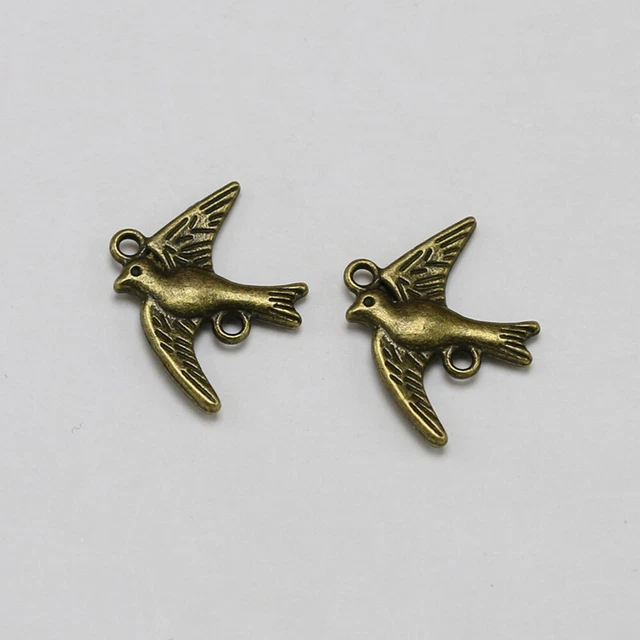DIY DIY charm pendant set set 20 Stück Alloy Peace Dove Shape Anhänger Charms DI 2