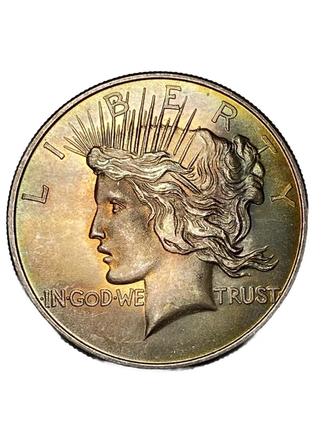 Vintage Peace Dollar Design .999 Silver 1oz Round Monster Toned