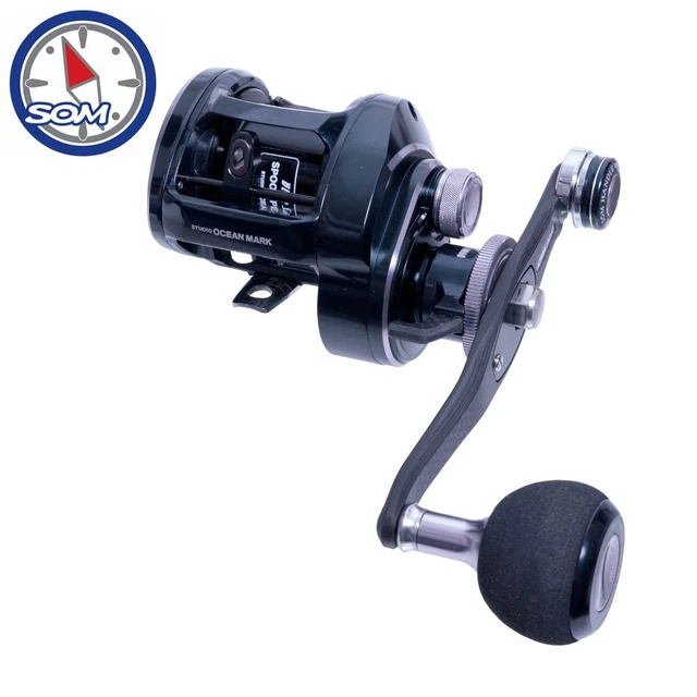 STUDIO OCEAN MARK Lefthanded Jigging Reel Z-Japan BLUE SAFARI BS35