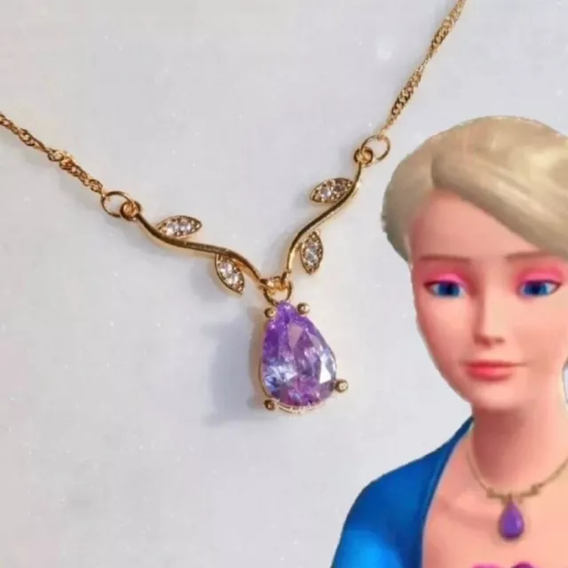 Barbie Island Princess Rosella Inspired Pendant Necklace Fairytopia Barbiecore