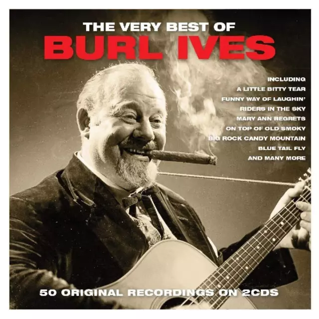 Very Best of Burl Ives 50 Tracks on 2 CDs Riders in the Sky Blue Tail Fly Delia