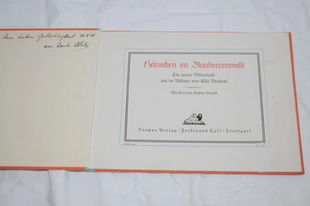 Antikes Kinderbuch um 1935 Hänschen im Blaubeerwald 2