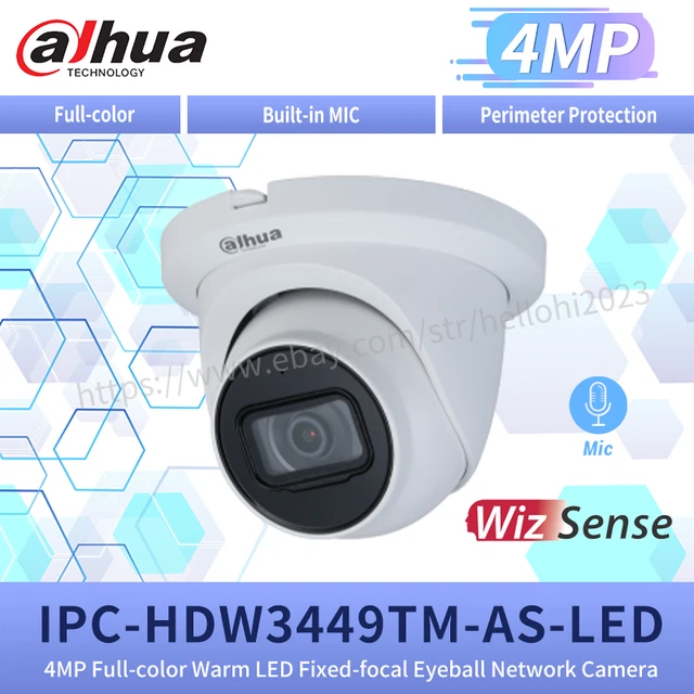 DAHUA 4MP IP Camera Fullcolor Builtin Mic POE SMD+ IP67 IPCHDW3449TM