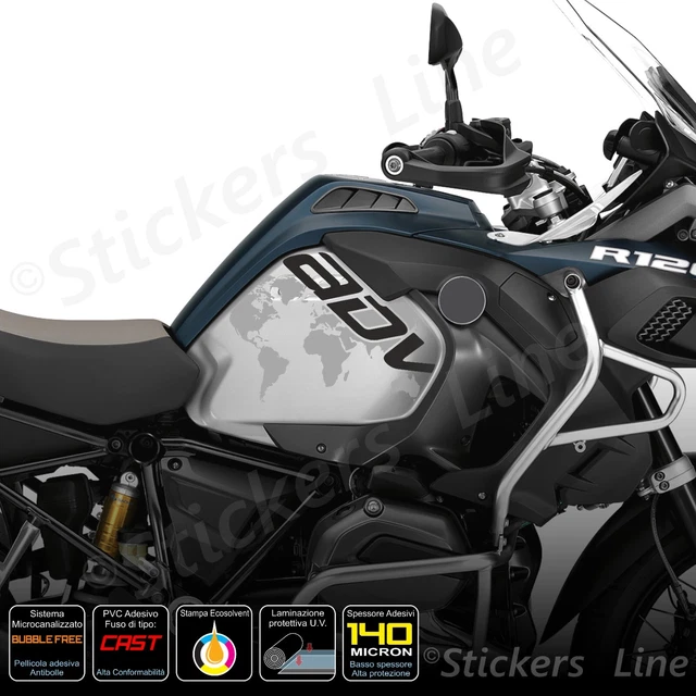 Autocollants Protection Réservoir Moto Pour BMW R 1200/1250 GS Adventure - Résine époxy Anti-rayures - 4