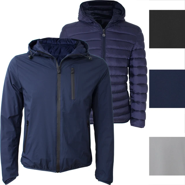 Giubbotto Uomo Estivo Double Face M L XL XXL 3XL Piumino Giacca Giubbino Sottile