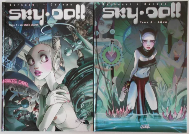 Lot de 2 Albums BD SKY DOLL Tome 1 & 2 Barbucci - Canepa SOLEIL