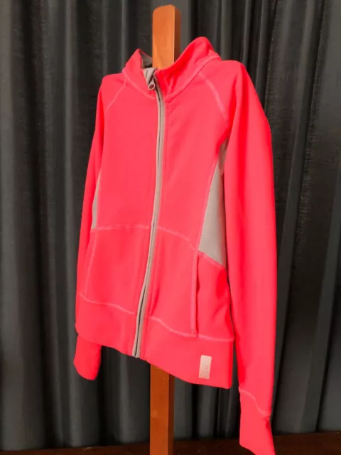 Zella Girls Pink Athletic FULL ZIP Sport Jacket POCKETS Long Sleeve Small 7/8