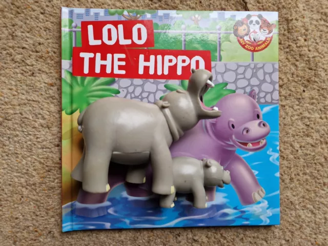 Deagostini My Zoo Animals Collection - Lolo The Hippo Family Figures & Book Set