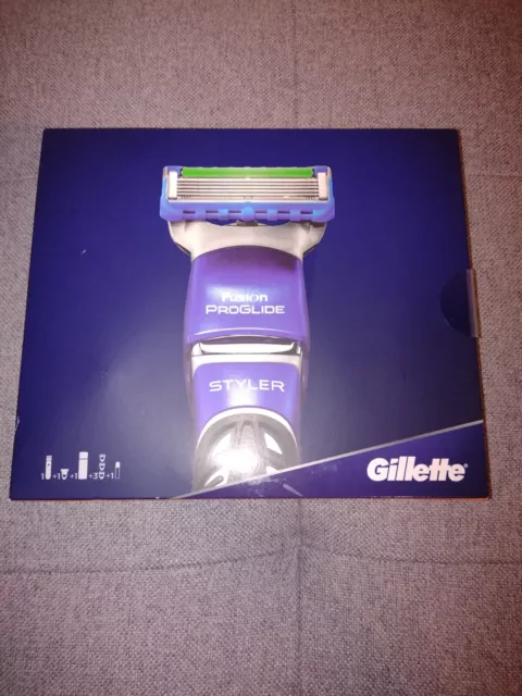 Gillette Fusion Proglide Styler Geschenkset mit Rasiergel OVP und neu natürlich!