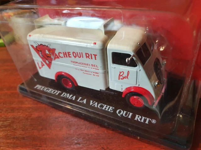 Miniature Peugeot DMA La Vache Qui Rit 1/43 - Fourgon Publicitaire Collection, Neuf En Boîte