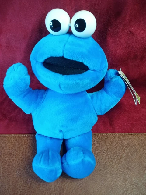 NWT Sesame Street Cookie Monster Blue 11" Plush Stuffed Toy Fisher Price Elmo