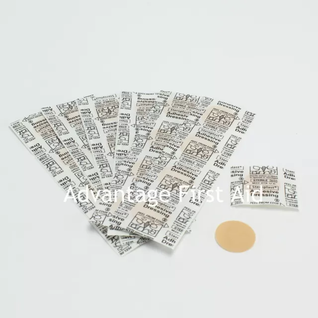 Washproof Hypo Allergenic First Aid Plasters. Spot Round, Small Discreet-Exp0128 3