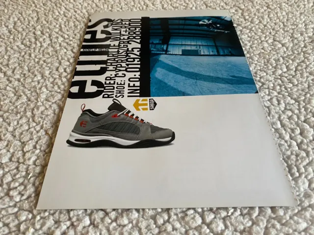 Psk9 Skateboarding Picture/Advert 11X8" Charlie Wilkins Etnies Shoes