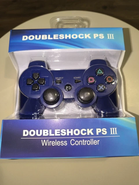 Manette PS3 Sans Fil 6 Axes - Bleu Ou Noir - Compatible PlayStation 3 - Ouverte Jamais Utilisée