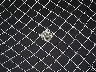 25' x 12' Backstop Baseball Hockey La Crosse Nylon Net 1"  #9 Top Rope Border